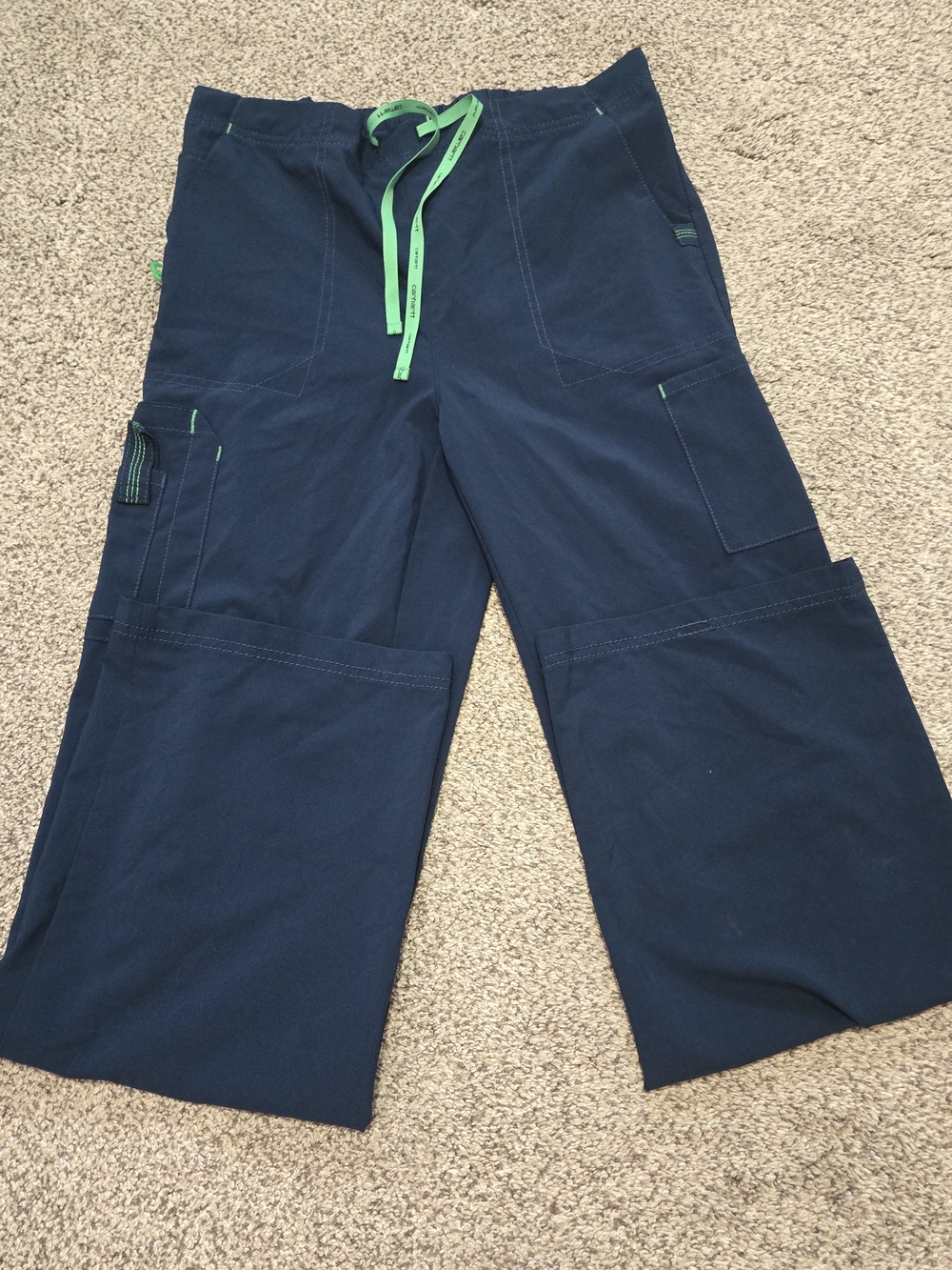 Carhartt Navy Cargo Scrub Pants